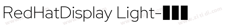 RedHatDisplay Light字体转换 RedHatDisplay Light字体转换